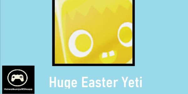 Golden Huge Easter Yeti // Pet Simulator