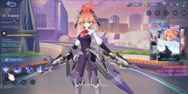 Akun ML Sultan Skin Fanny Aspirants - Layla Aspirants - Collector Valir - Legend Gusion - M4 Beatrix