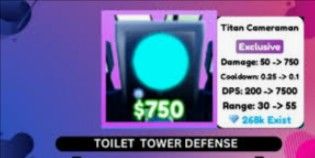 Titan Cameraman | tower defense toilets |