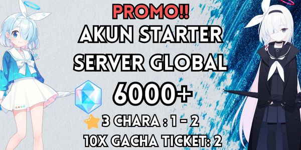 (GB) STARTER/REROLL ACCOUNT PROMOTION 6000+ PYROXENE