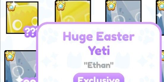 GOLDEN HUGE Easter yeti
