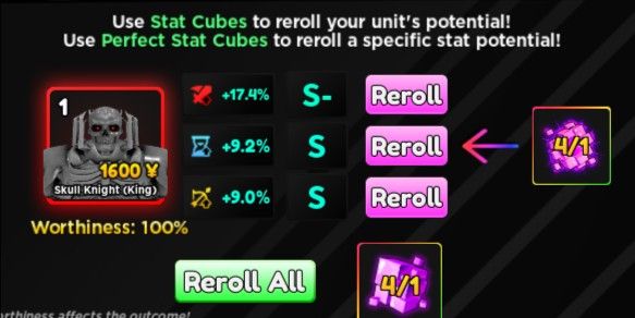 Skull Knight (King) gg stats