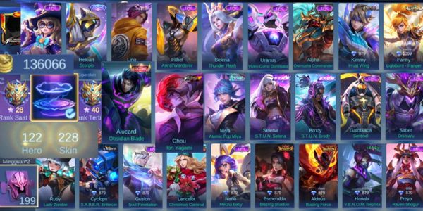 Sultan Kof Chou Account, Legend Alucard 122 | 228