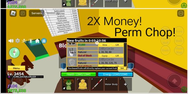 Akun Blox Fruit Level 2454
