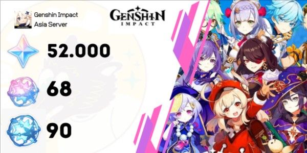GENSHIN IMPACT NA EU REROLL 32K A 60K - Genshin Impact - Contas Reroll