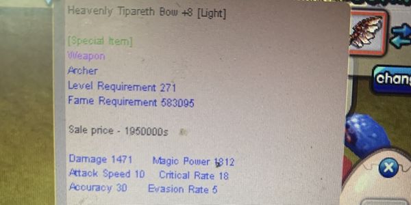 HnC Heavenly Tipareth Bow +8 tun -g-