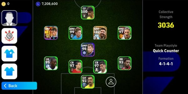 EFootball24 [Android/IOS] Player 144, 3036 Strength | Messi 102, Chiesa 101, Moreno 100 | 16,975 Points | Konami Login #7