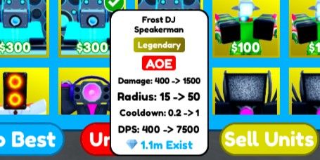 Frost DJ Speakerman - Toilet Tower Defense