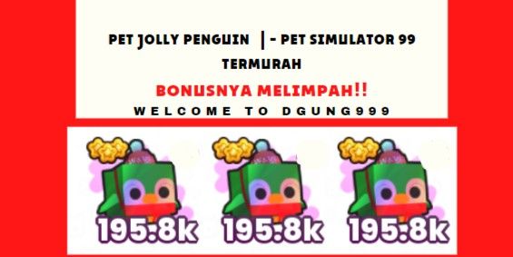 Pet Jolly penguin Rainbow | - Cheapest Pet Simulator 99