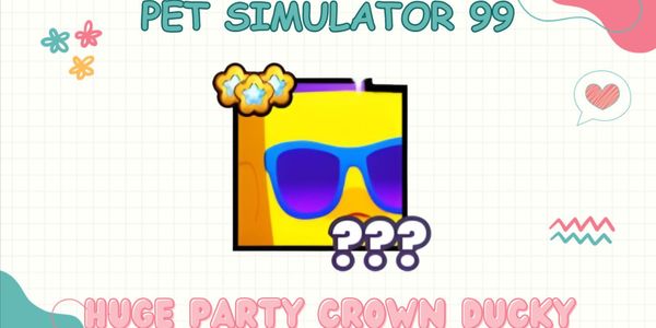 Huge Party Crown Ducky
