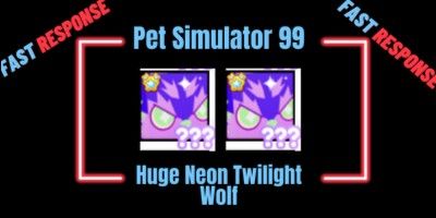 Huge NeonTwilightWolf