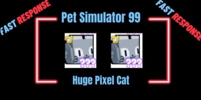 Huge Pixel Cat