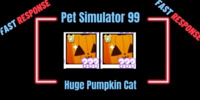 Buy Pets Huge Pumpkin Cat Pet Simulator 99! 2609986 itemku