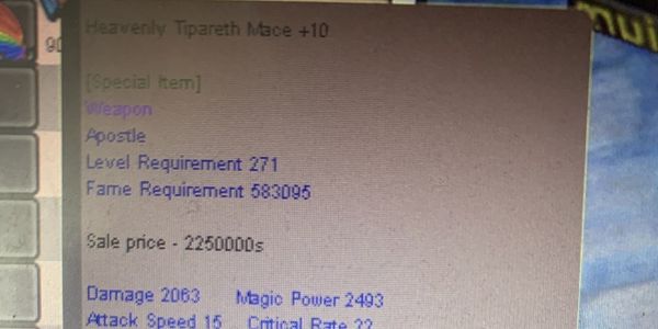 Heavenly Tipareth Mace+10 HnC Apostle