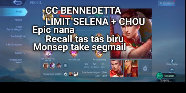 CHEAP ML SULTAN ACCOUNT CC BENNEDETTA LIMIT SELENA & CHOU