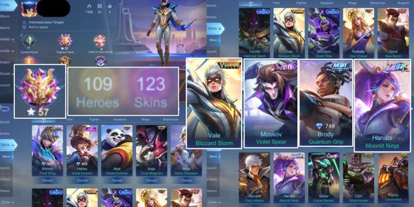 ML EMBLEM MAX, SKIN SUPERHERO VALE, HERO DAN SKIN BANYAK, AMAN NO MINUS