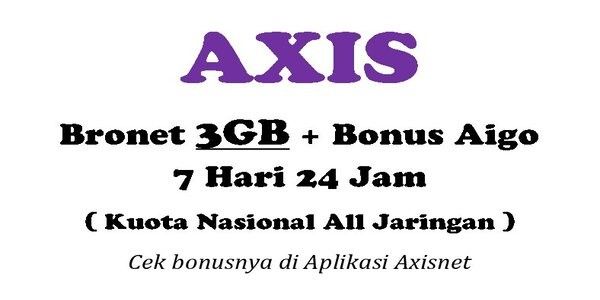 Paket BRONET Kuota 24 Jam 3 GB (7 Hari)