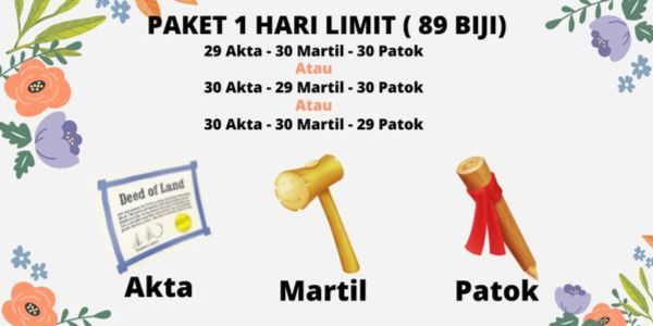 [MURAH] PAKET ALAT LAHAN 1 HARI LIMIT (89 BIJI)