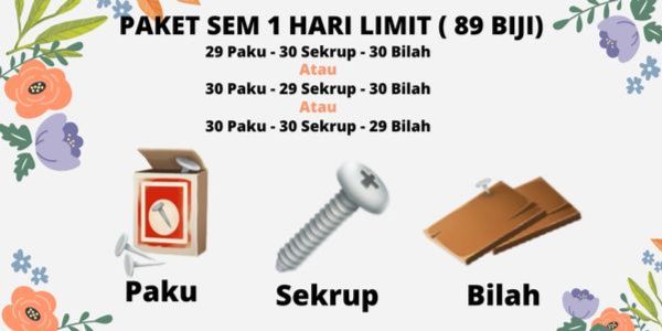 [MURAH] PAKET ALAT SILO 1 HARI LIMIT (89 BIJI)