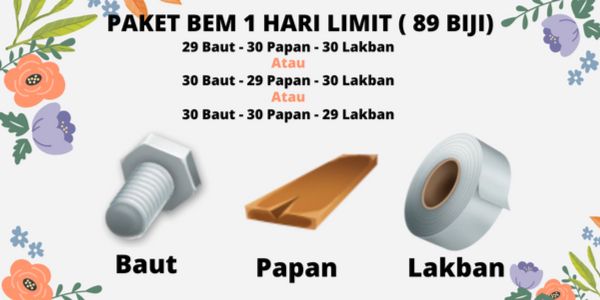 [MURAH] PAKET ALAT LUMBUNG 1 HARI LIMIT (89 BIJI)