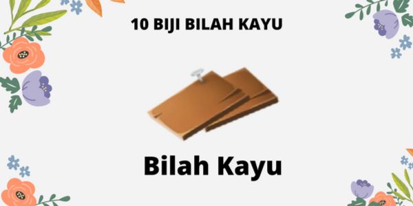 [MURAH] 10 BIJI BILAH KAYU