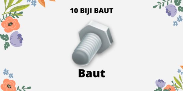 [MURAH] 10 BIJI BAUT