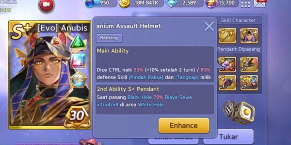 AKUN ANUBIS BERPENDANT TITAN CHRISTMAS ASSASULT SATU SET MURAH HARTA UTUH