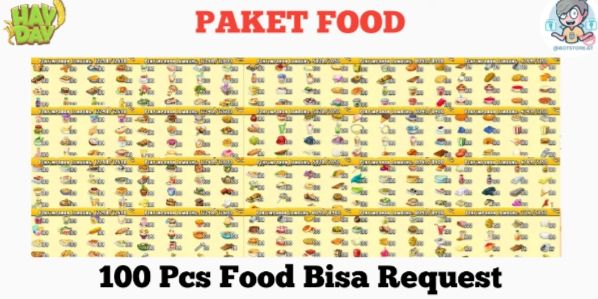 [FOOD PACKAGE] 100 PCS | You can request any food