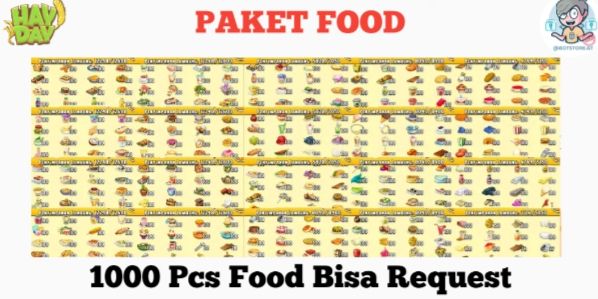 [FOOD PACKAGE] 1000 PCS | You can request any food