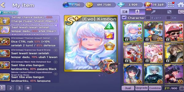 AKUN GETRICH GG EVO KIMOON FULLSET DM 4000+ PENDANT CHRISTMAS 3 LIMITED EDITION 1 MURAH
