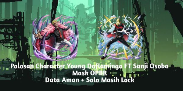 Plain Character Young Doflamingo FT Sanji Osoba Mask OPBR