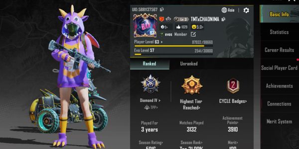 PUBG Account | 68 + M4 Glacier Lvl 2 Clothes Set