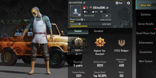 PUBG Account | Set of Clothes 54 + M4 Glacier S9,10,13 Ace |