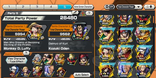 Luffy Extreme Lvl 63 & Extreme Oden 81 Accounts With Good Support (Account specs according to photo)
