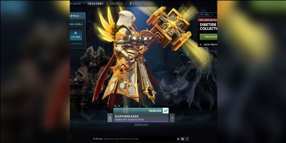 Starlorn Adjudicator Dawnbreaker collector cache ti11