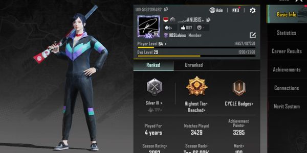PUBG Account | Set of 43 Clothes + M4 Glacier & Great Weapon Skin |