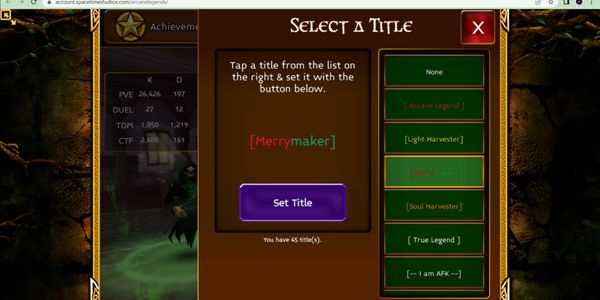 Sell 窶銀帰ccount Arcane Legend 2in1