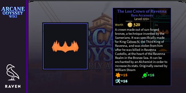 Beli Item The Lost Crown of Ravenna | Arcane Odyssey RBL Terlengkap dan ...