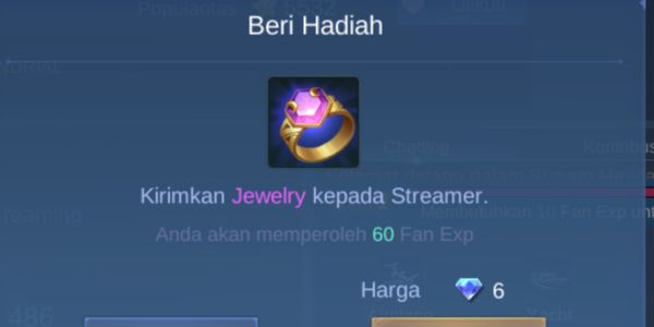 Jewelry (gift for streamers)