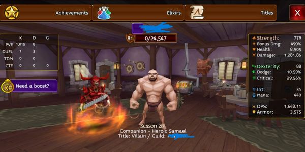 Sell 窶銀帰ccount Warrior lvl 81