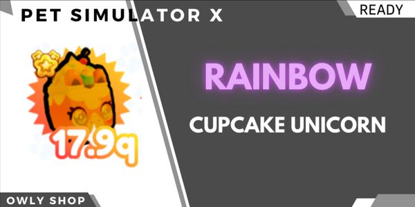 Rainbow Cupcake unicorn - Pet Simulator X