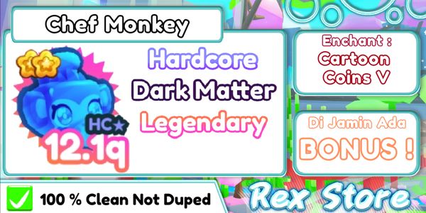 Hardcore Darkmatter Legendary Chef Monkey ( Cartoon Coins V ) + Bonus