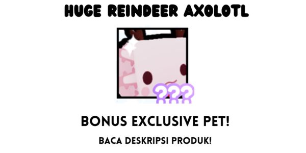 Huge Reindeer Axolotl