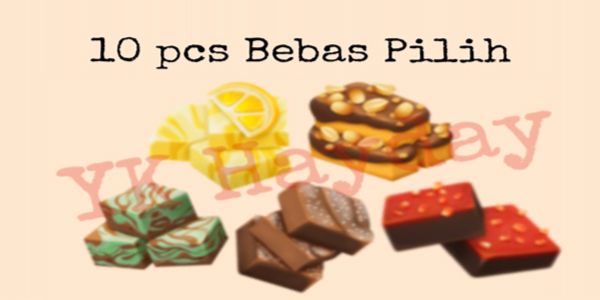 10 pcs KEDAI FUDGE "BEBAS PILIH", Tinggal ketik mau yang mana