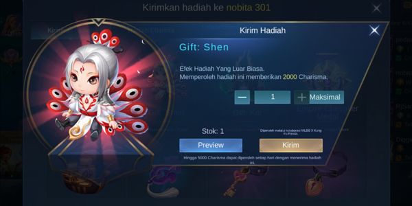 Gift: Shen (Kung Fu Panda)