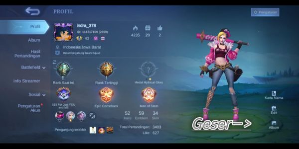 CHEAP MOBILE LEGEND ACCOUNTS