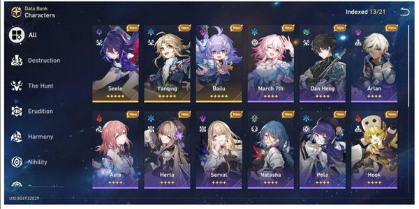 [ASIA] 3 Characters *5 Seele LV 40, Bailu LV 40, Yanqing LV 40 | TL 28 | Hoyoverse Only #9