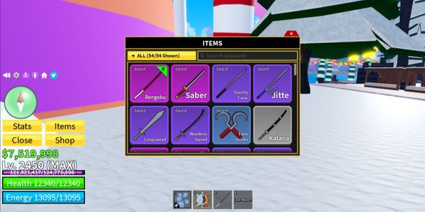 Akun Blox Fruit Level Max - Item BeRBX