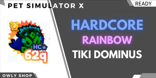Hardcore Rainbow Tiki Dominus - Pet Simulator X