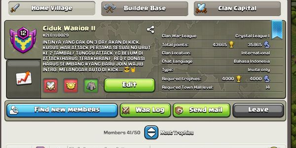	Clan Level 12